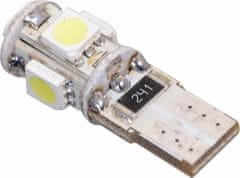 Compass Žiarovka 5 SMD LED 12V T10 s rezistorom CAN-BUS ready biela