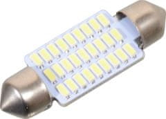 Compass Žiarovka 27 SMD LED 12V suf. SV8.5 38mm biela