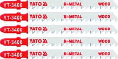 YATO List do priamočiarej píly 100 mm na drevo TPI6 5 ks Bi-Metal