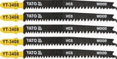 YATO List pílový do priamočiarej píly na drevo typ T 13-8TPI sada 5 ks