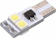 Compass Žiarovka 4 SMD LED 12V T10 s rezistorom CAN-BUS ready biela