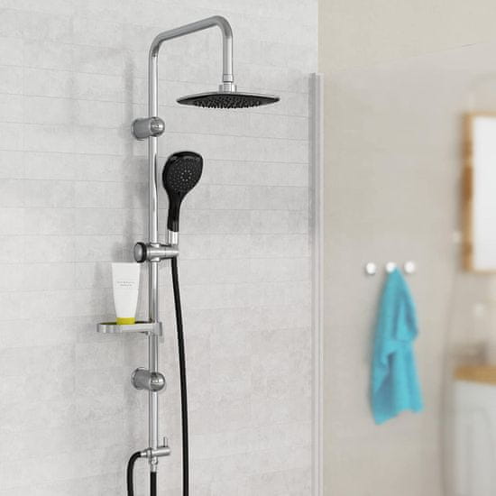 Eisl Sprchový set bez batérie SHOWER DREAM, chróm / čierna DXLD60088CS