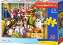 Castorland Puzzle Hraví maznáčikovia 70 dielikov