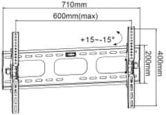 MAX MTM1120T pro TV 32" - 70", čierna