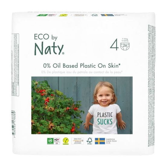 ECO by Naty Plienky 4 Maxi (7-18 kg) 26 ks