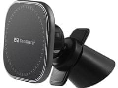 Sandberg In Car Wireless Magnetic Charger 15W, bezdrôtová autonabíjačka Qi