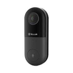 Tellur Video DoorBell WiFi, 1080P, PIR, Wired, Black