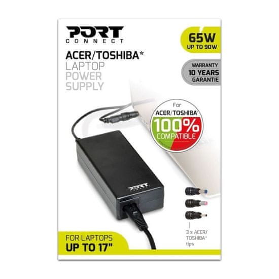 Port Designs PORT CONNECT ACER/TOSHIBA napájací adaptér k notebooku 65W (max.90W), 3x Acer/Toshiba konektor