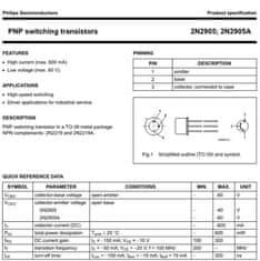 HADEX 2N2905A P vf 60V/0,6A 0,6(3)W 200MHz TO39 /~BC161/