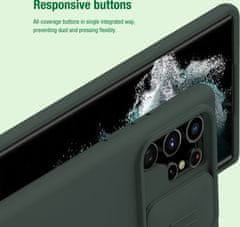 Noname Nillkin CamShield Silky Silikonový Kryt pro Samsung Galaxy S23 Ultra Elegant Black