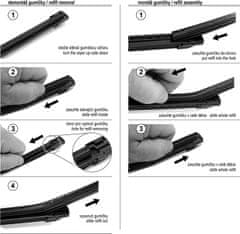 Compass Guma stierača FLAT 610 mm 2ks