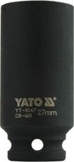 YATO Nadstavec 1/2" rázový šesťhranný hlboký 27 mm CrMo