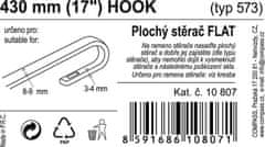 Compass Stierač FLAT BULK (HOOK) 17"/430mm