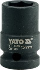 YATO Nadstavec 1/2" rázový šesťhranný 15 mm CrMo