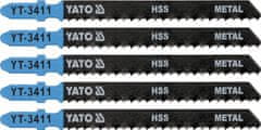 YATO List pílový do priamočiarej píly 100 mm na kov TPI8 5 ks