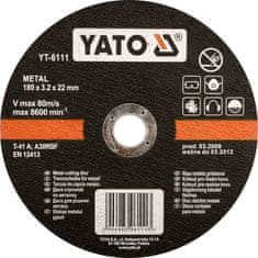 YATO Kotúč na kov 180 x 22 x 1,5 mm