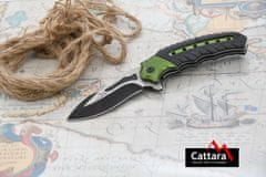 Cattara Nôž zatvárací COBRA 20cm s poistkou zelená-čierna