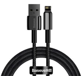 Noname Baseus Lightning Tungsten series cable 2.4A, 1m Black (CALWJ-01)