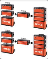 YATO Vozík na náradie 3 sekcie, 1 zásuvka