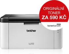 BROTHER laser HL-1223WE tonerbenefit/ A4 / 2400x600 dpi / černobílá / 20str./min. / USB / Wi-Fi