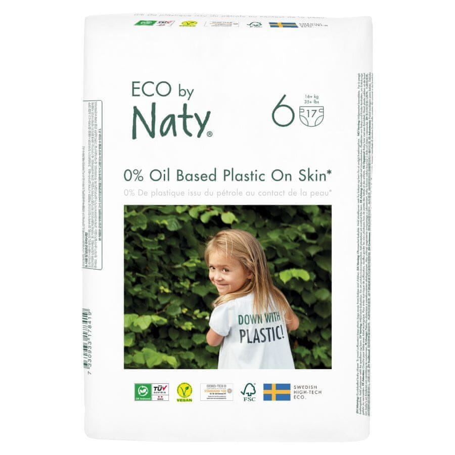 ECO by Naty Plienky Naty XL 16+ kg (17ks)