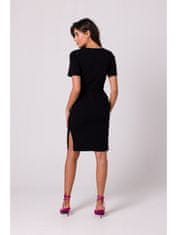 BeWear Dámske mini šaty Viflor B263 čierna L