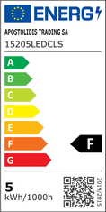 ACA Lightning LED stolný lampička s vypínačom BAZ 5W/230V/4000K/340Lm/120°/IP20, sivá