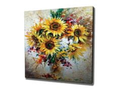 Wallity Obraz na plátne Sunflowers KC265 45x45 cm