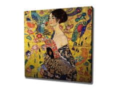 Wallity Reprodukcia obrazu Lady with fan KC242 45x45 cm