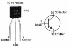 HADEX 2N3904, tranzistor NPN 40V/200mA, TO92