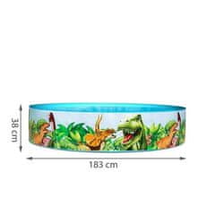 Bestway Detský pevný bazén Dino 183 x 38 cm BESTWAY 55022