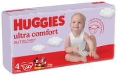 Huggies HUGGIES Ultra Comfort Jumbo Plienky jednorazové 4 (7-18 kg) 50 ks