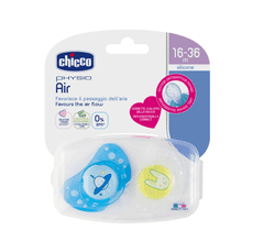 Chicco Physio Air Upokojujúci cumlík, modrý, 16m+