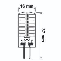 LUMILED 6x LED žiarovka G4 CAPSULE 4W = 40W 380lm 4000K Neutrálna biela 360°