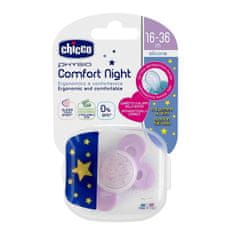 Chicco Physio Comfort Upokojujúci silikónový cumlík, ružový, 16m+