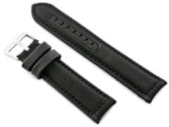 Tayma Kožený remienok na hodinky W34 - Premium - Black/Black - 22 mm