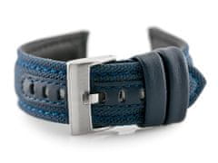 Tayma Kožený remienok na hodinky W34 - Premium - námornícka modrá - 26 mm