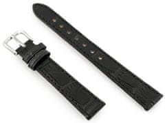 Tayma Kožený remienok na hodinky W41 - čierny - 12 mm