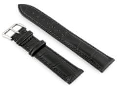 Tayma Kožený remienok na hodinky W64 - čierny - 18 mm