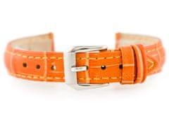 Tayma Kožený remienok na hodinky W64 - oranžový 16mm