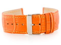 Tayma Kožený remienok na hodinky W64 - oranžový 26mm