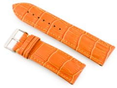 Tayma Kožený remienok na hodinky W64 - oranžový 26mm