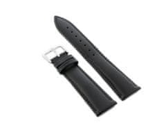 Tayma Kožený remienok na hodinky W94 - čierny - 12 mm