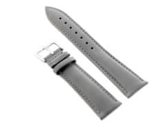 Tayma Kožený remienok na hodinky W94 - sivý - 12 mm
