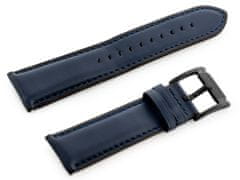 Tayma Kožený remienok na hodinky W56 - námornícka modrá - 20 mm