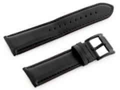 Tayma Kožený remienok na hodinky W56 - čierny - 20 mm