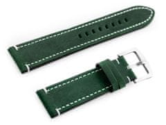 Tayma Kožený remienok na hodinky W72 - Zelený - 22 mm