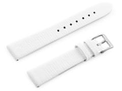 Tayma Kožený remienok na hodinky W107 - White/Sr. 20 mm