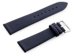 Tayma Kožený remienok na hodinky W86 – námornícka modrá – 18 mm