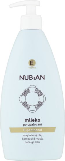 Nubian mlieko po opaľovaní s dávkovačom, 500 ml